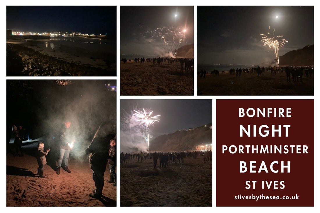 Bonfire Night Porthminster Beach St Ives Cornwall