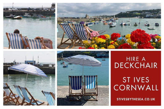 Deckchairs On St Ives Harbour Beach