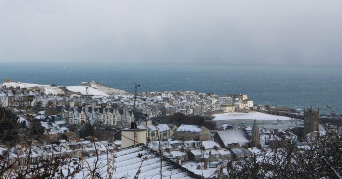 Snow In St Ives Cornwall