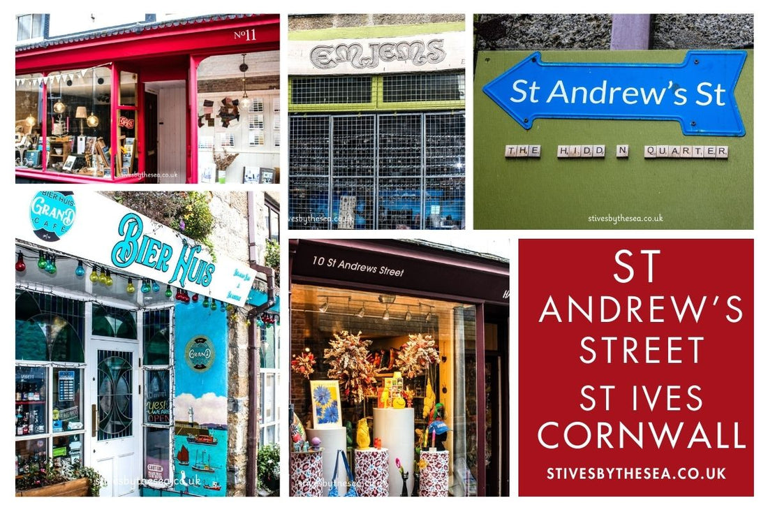St Andrews St Shopping St Ives Cornwall