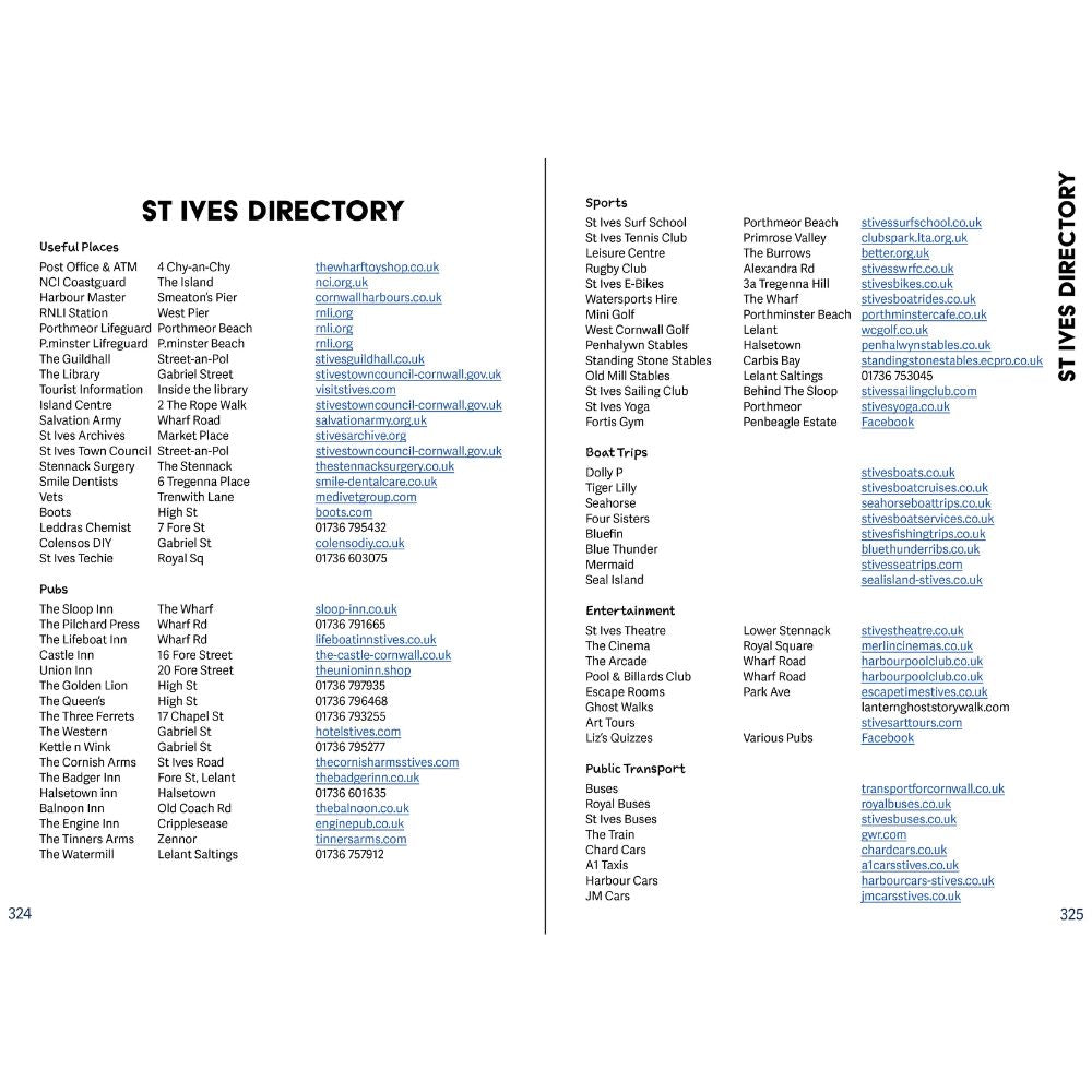 A Curiously Interesting and Helpful Guide To St Ives Cornwall Directory
