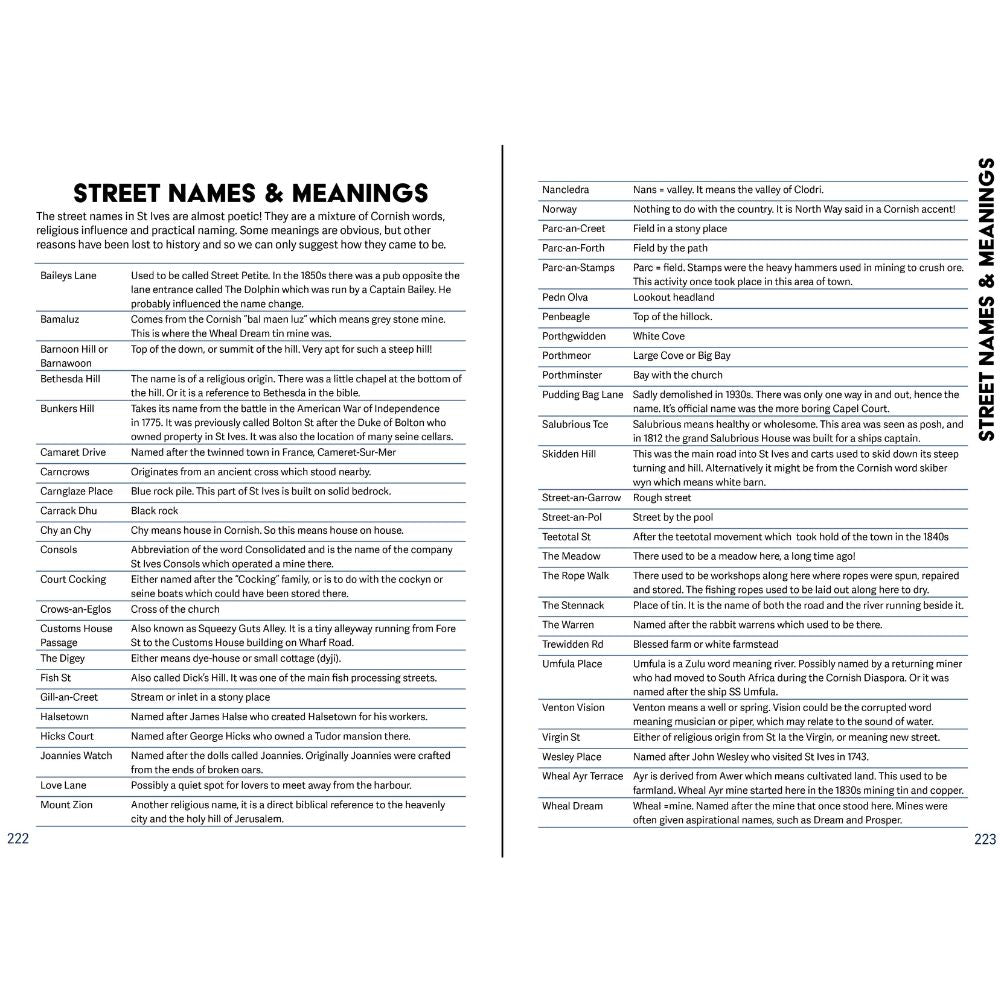 A Curiously Interesting and Helpful Guide To St Ives Cornwall Street Names