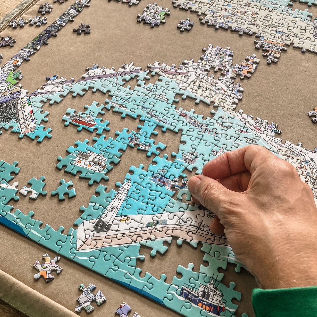 St Ives From Above 1000 Piece Jigsaw Lighthouse