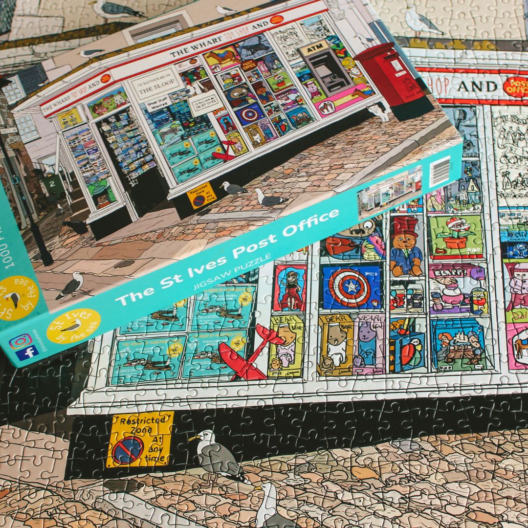 St Ives Post Office Jigsaw Box On Top