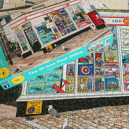 St Ives Post Office Jigsaw Box On Top