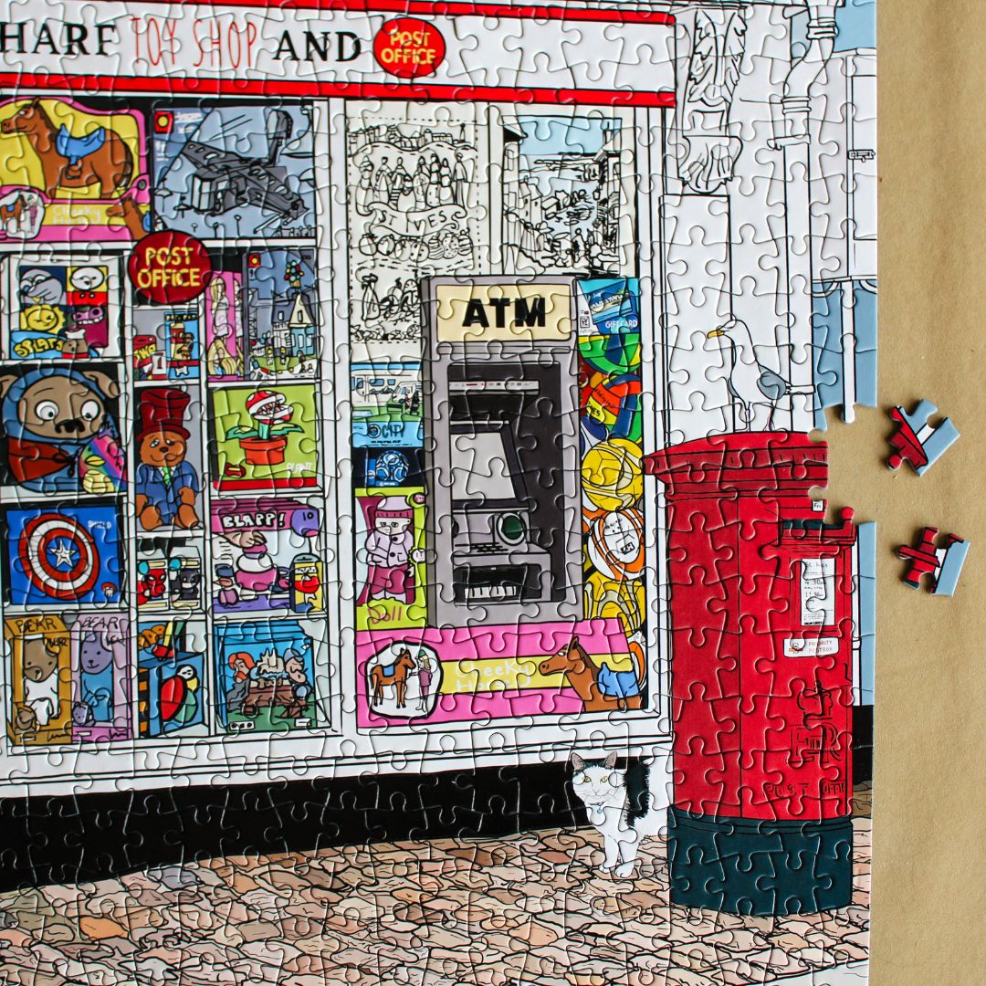 St Ives Post Office Jigsaw Cat