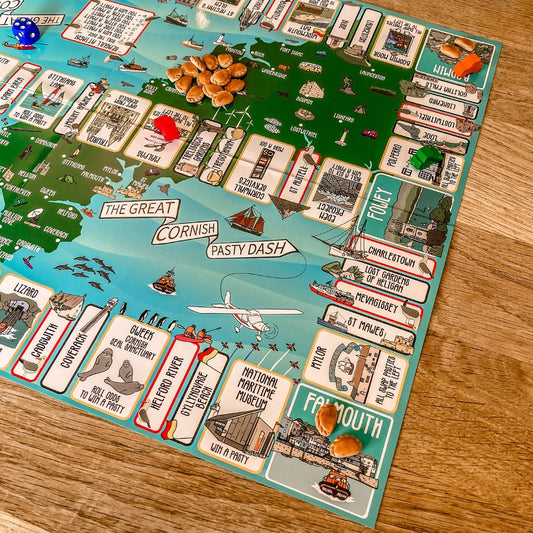 The Great Cornish Pasty Dash Game Board