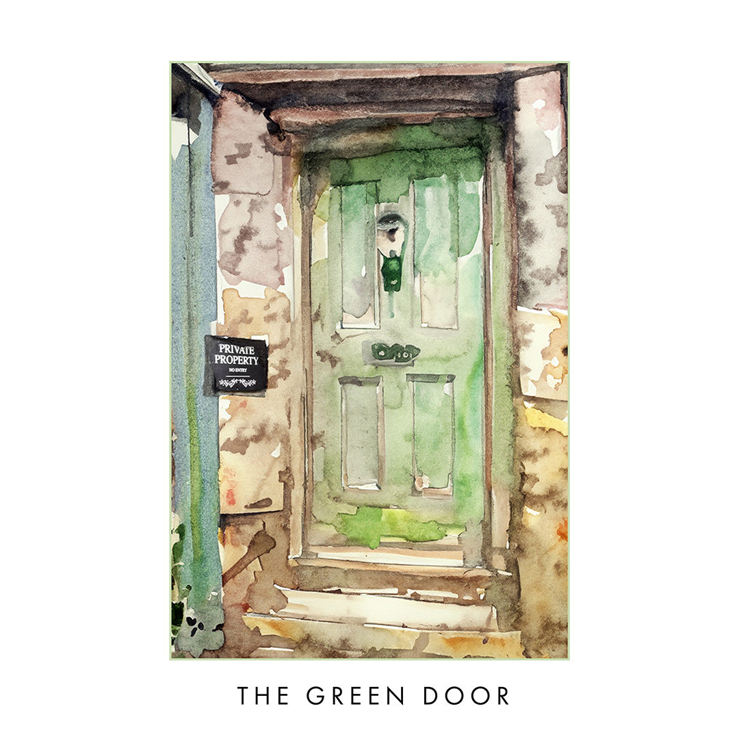 The Green Door Of St Ives Cornwall