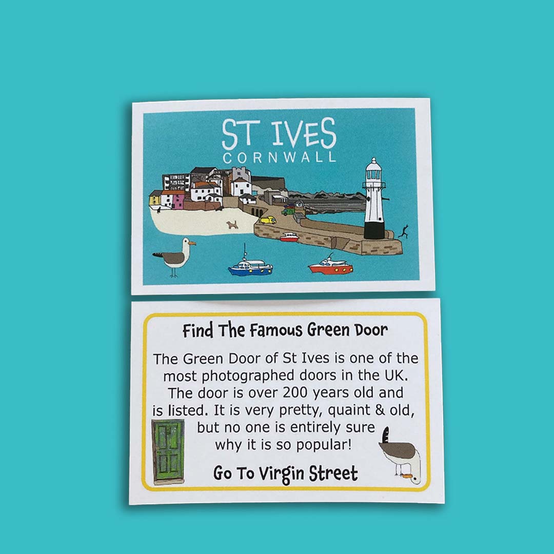 The Great St Ives Pasty Dash Game Postcard Example