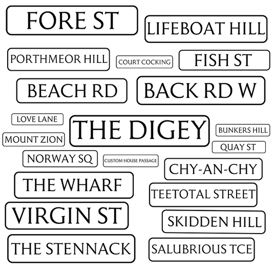St Ives Cornwall Street Sign Fridge Magnets