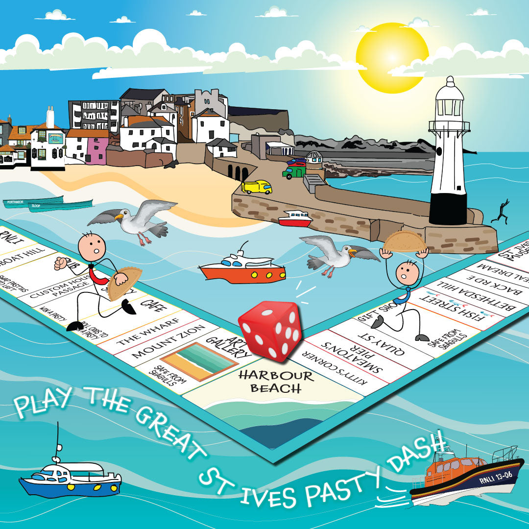 The Great St Ives Pasty Dash Game - St Ives Harbour Cornwall