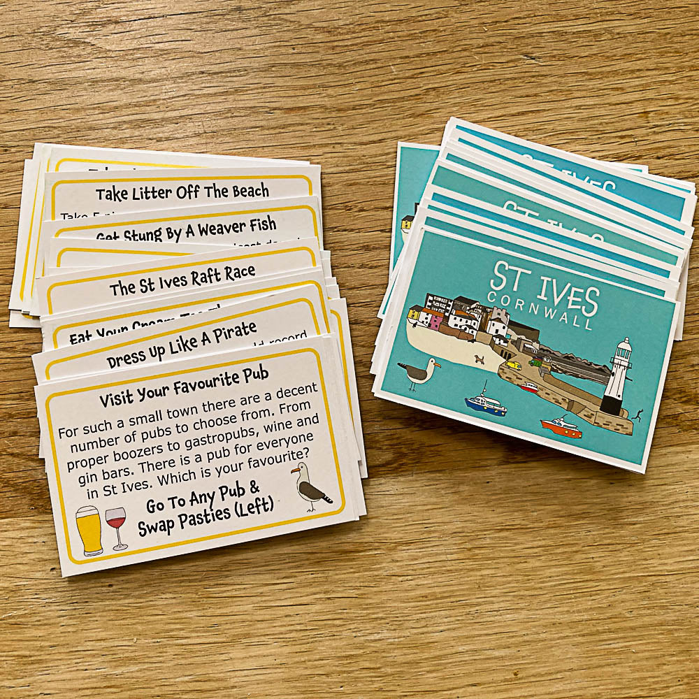 The Great St Ives Pasty Dash Game Postcards